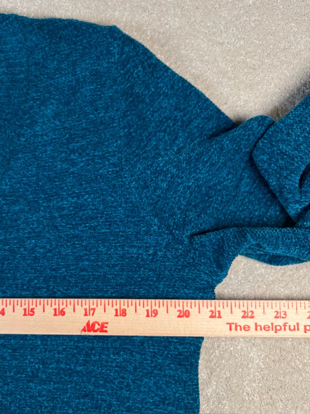 Apt 9 Sweater V Neck Blue Chenille NWT Soft Comfy Pullover Casual Women's Large - Picture 8 of 10